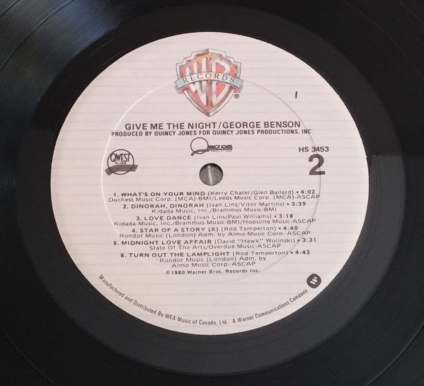 George Benson : Give Me The Night (LP, Album)