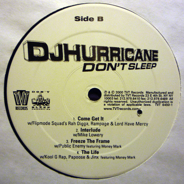 Hurricane (2) : Don't Sleep (2xLP, Album)