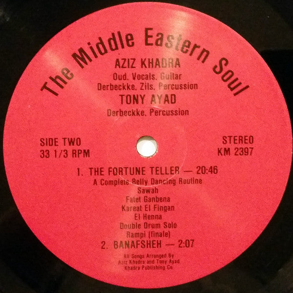 Aziz Khadra, Tony Ayad : The Middle Eastern Soul In Apadana (LP, Album)