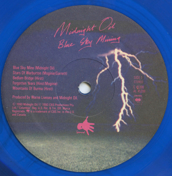 Midnight Oil : Blue Sky Mining (LP, Album, Ltd, Blu)