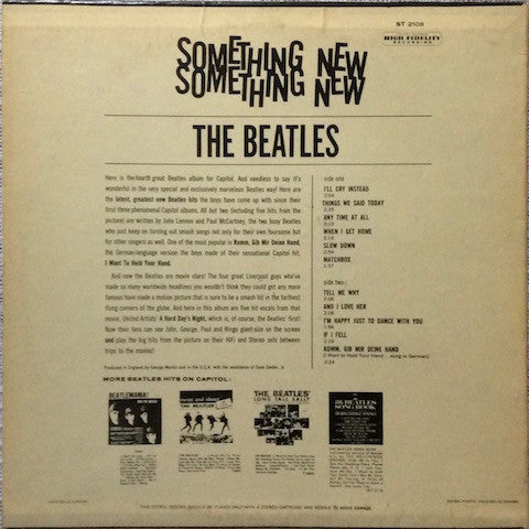 The Beatles : Something New (LP, Album, RE)
