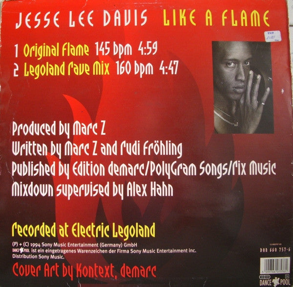 Jesse Lee Davis : Like A Flame (12")