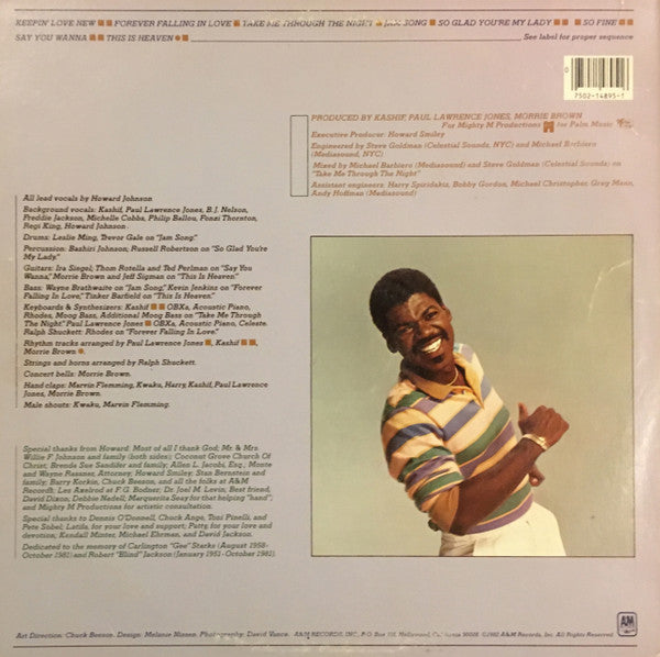 Howard Johnson : Keepin' Love New (LP, Album, Eur)