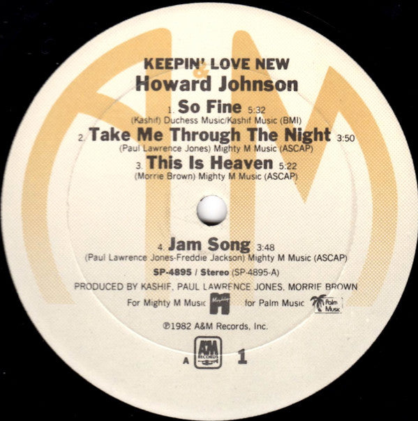 Howard Johnson : Keepin' Love New (LP, Album, Eur)