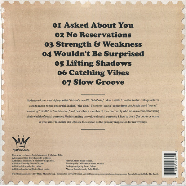 Oddisee : Alwasta (12", EP)