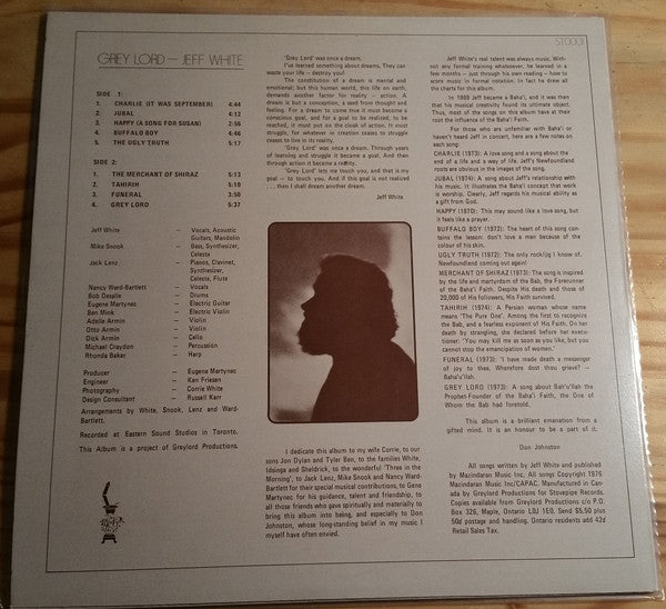 Jef White : Grey Lord (LP, Album)