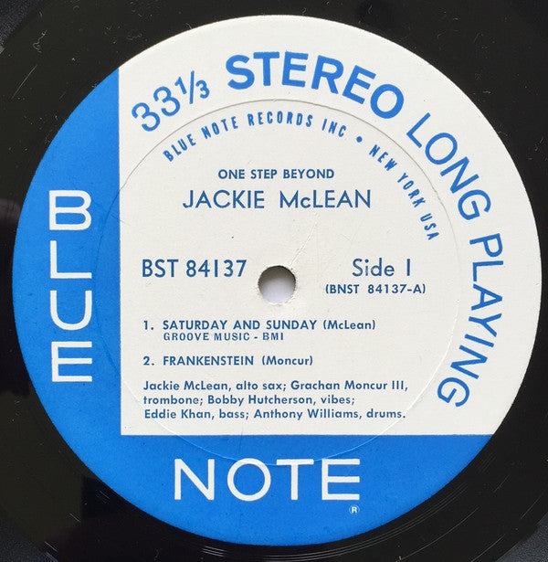 Jackie McLean : One Step Beyond (LP, Album, RP)