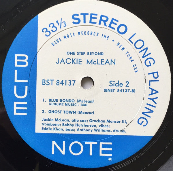 Jackie McLean : One Step Beyond (LP, Album, RP)
