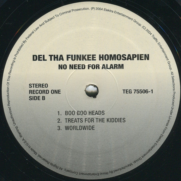 Del Tha Funkee Homosapien : No Need For Alarm (2xLP, Album, RE, NRP)