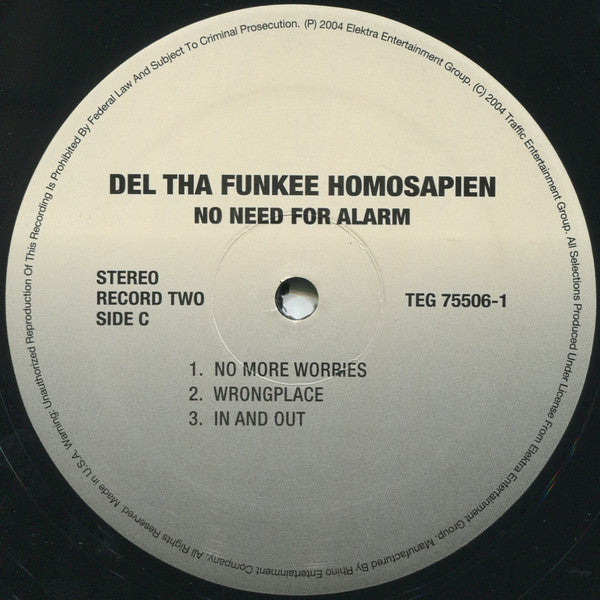 Del Tha Funkee Homosapien : No Need For Alarm (2xLP, Album, RE, NRP)