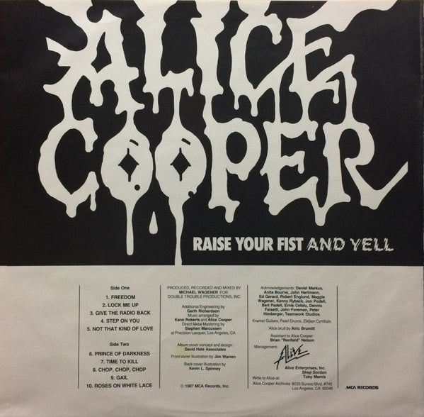 Alice Cooper (2) : Raise Your Fist And Yell (LP, Album)