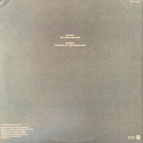 Chick Corea, Miroslav Vitous, Roy Haynes : Trio Music (2xLP, Album)