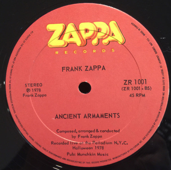 Frank Zappa : I Don't Wanna Get Drafted! (12", Ltd)