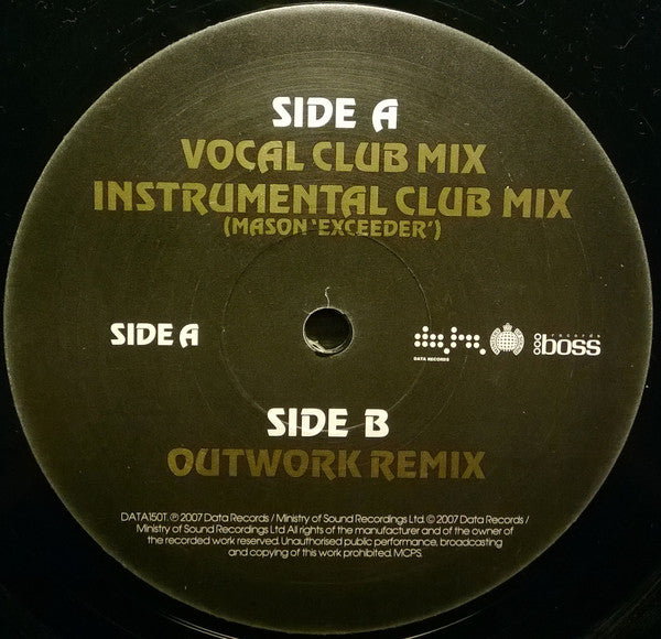 Mason Vs Princess Superstar : Perfect (Exceeder) (12")