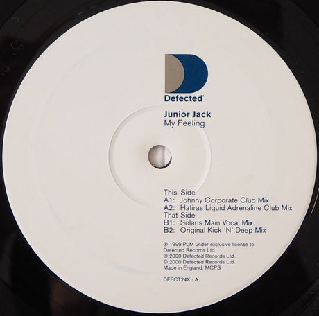 Junior Jack : My Feeling (2x12")