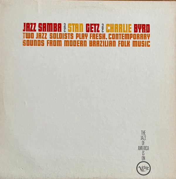 Stan Getz / Charlie Byrd : Jazz Samba (LP, Album, RE)