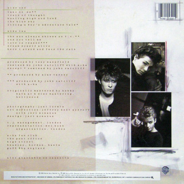 a-ha : Hunting High And Low (LP, Album, Cin)
