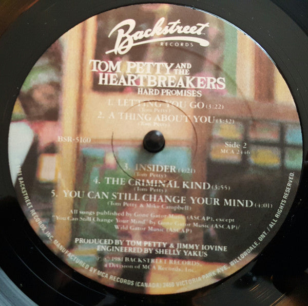 Tom Petty And The Heartbreakers : Hard Promises (LP, Album)