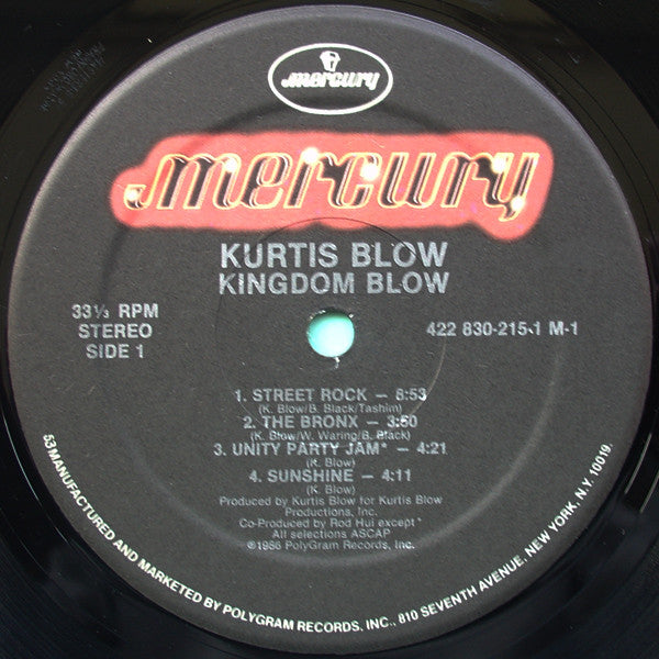 Kurtis Blow : Kingdom Blow (LP, Album, HRM)