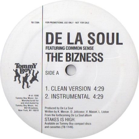 De La Soul Featuring Common : The Bizness (12", Promo)