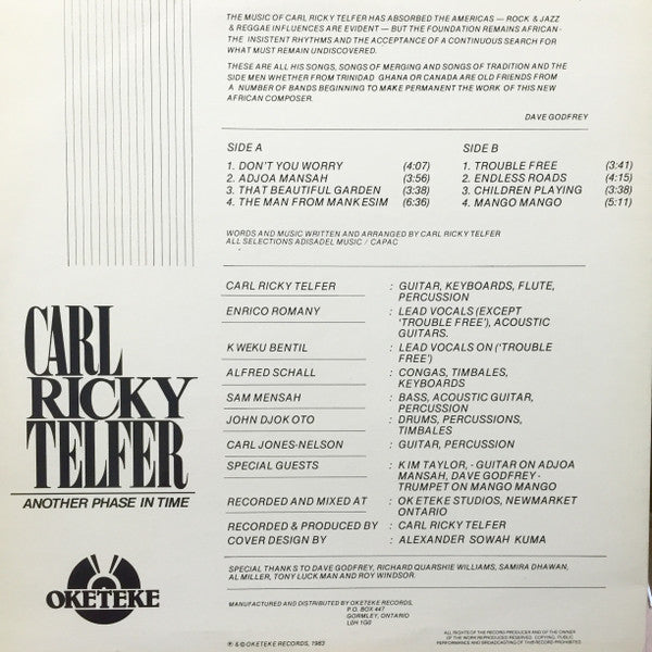 Carl Ricky Telfer : Another Phase In Time (LP, Album)