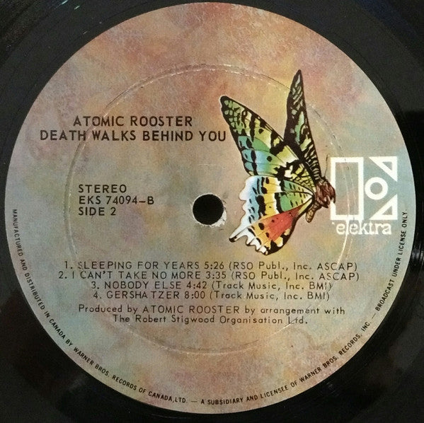 Atomic Rooster : Death Walks Behind You (LP, Album)