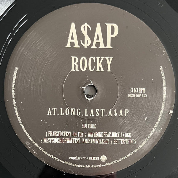 ASAP Rocky : At.Long.Last.A$AP (2xLP, Album)