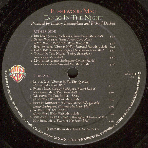 Fleetwood Mac : Tango In The Night (LP, Album)