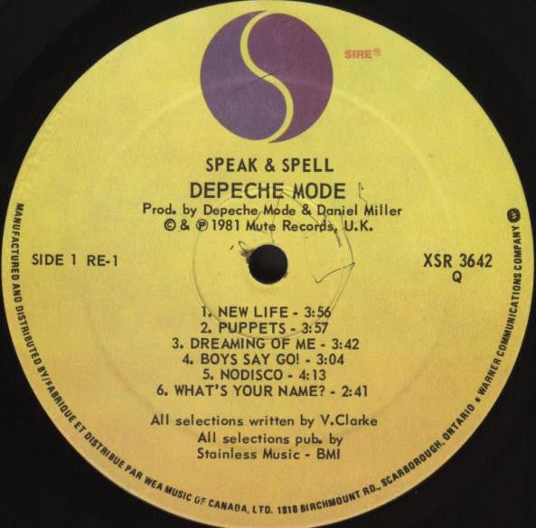 Depeche Mode : Speak & Spell (LP, Album)