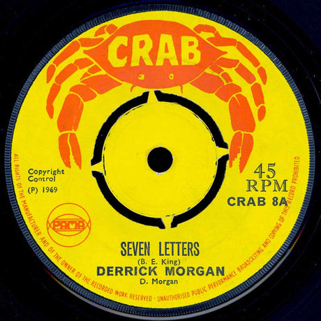 Derrick Morgan / The Tartons : Seven Letters / Lonely Heartaches (7", Single)