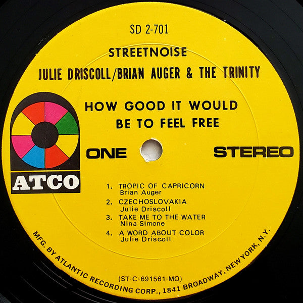 Julie Driscoll, Brian Auger & The Trinity : Streetnoise (2xLP, Album, MO )