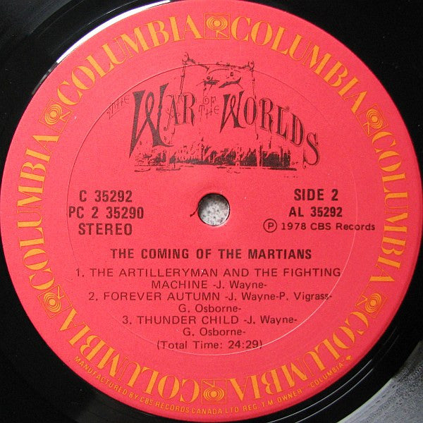 Jeff Wayne : Jeff Wayne's Musical Version Of The War Of The Worlds (2xLP, Album, Gat)