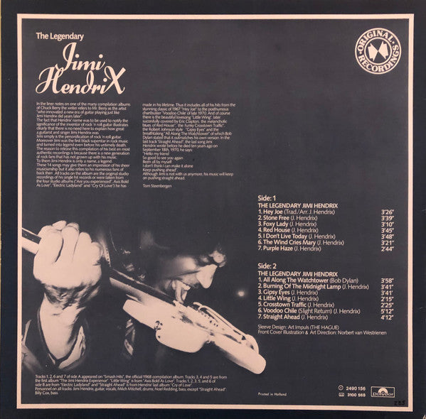 Jimi Hendrix : The Legendary Jimi Hendrix (LP, Comp)