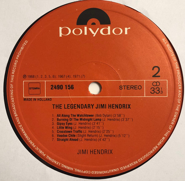 Jimi Hendrix : The Legendary Jimi Hendrix (LP, Comp)