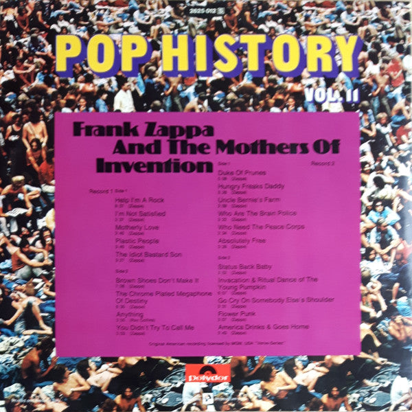 Frank Zappa And The Mothers : Pop History Vol. 11 (2xLP, Comp, Gat)