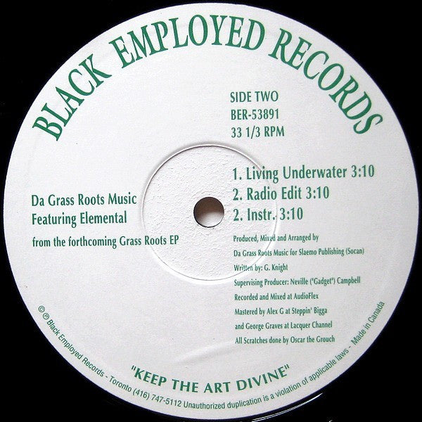 Da Grassroots : Drama / Living Underwater (12")