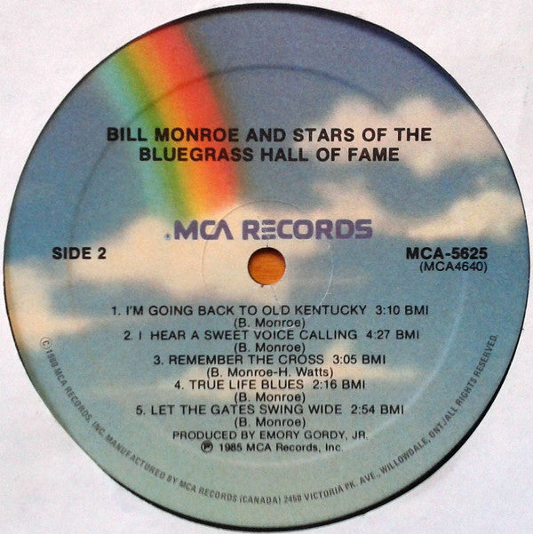 Bill Monroe : Bill Monroe And Stars Of The Bluegrass Hall Of Fame (LP, Album)