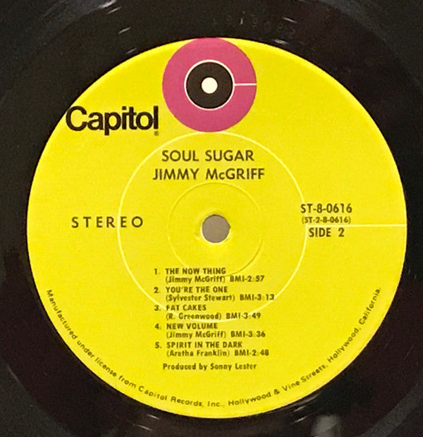 Jimmy McGriff : Soul Sugar (LP, Album)