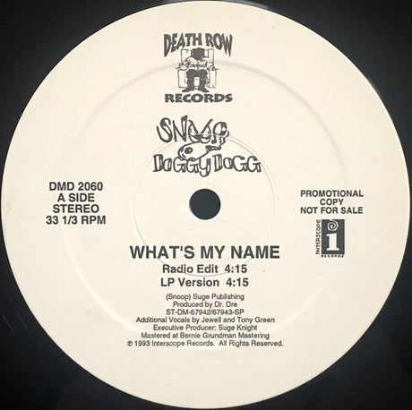 Snoop Dogg : What's My Name? (12", Promo)