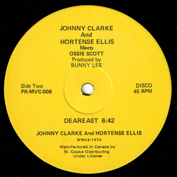 Johnny Clarke And Hortense Ellis Meets Ossie Scott : In Paradise / Dearest (12")