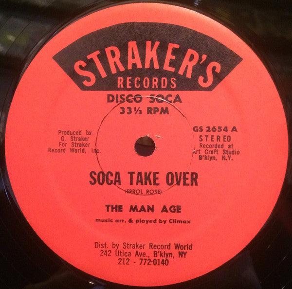 De Man Age / Clymax : Soca Take Over / Sweet Soca (12")