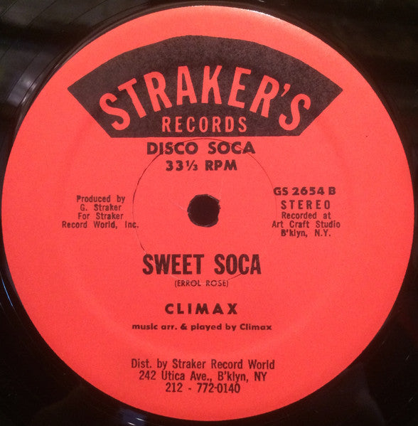 De Man Age / Clymax : Soca Take Over / Sweet Soca (12")
