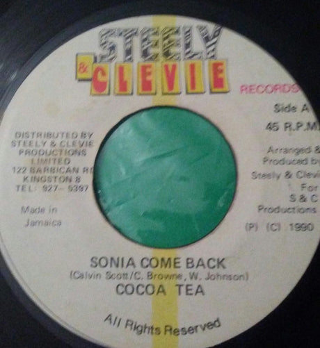 Cocoa Tea : Sonia Come Back (7")