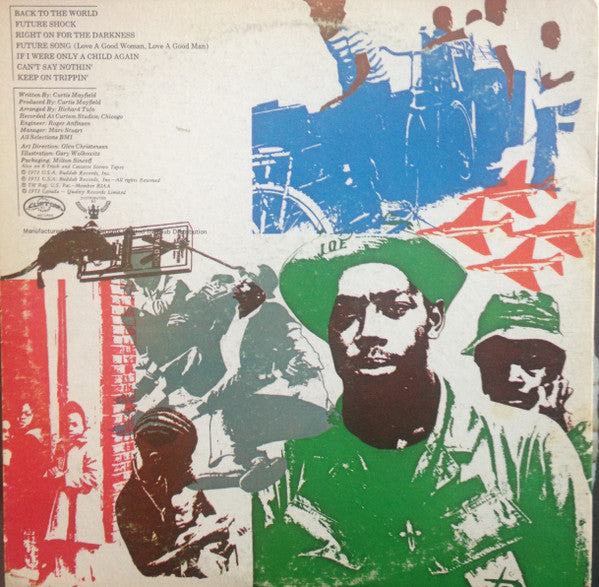 Curtis Mayfield : Back To The World (LP, Album, Club, Gat)