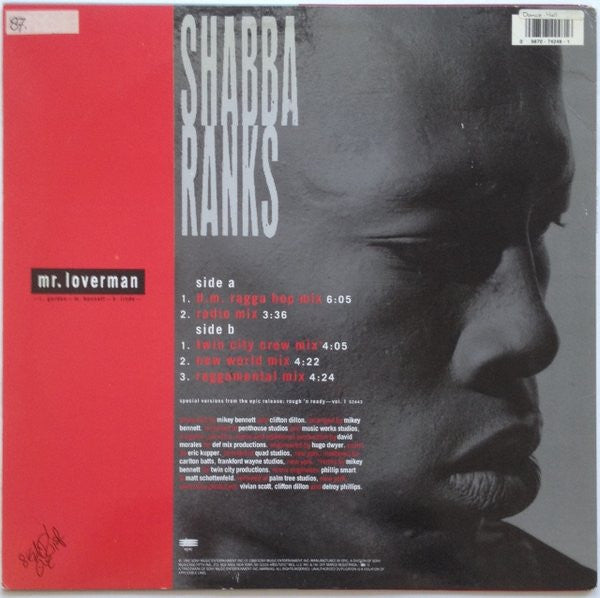Shabba Ranks : Mr. Loverman (12")
