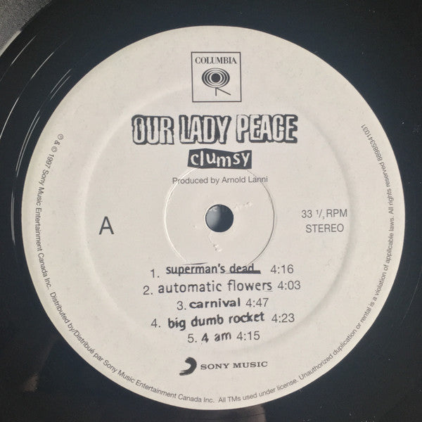 Our Lady Peace : Clumsy (LP, Album, RE)