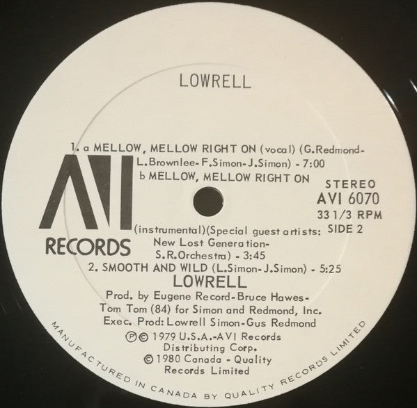 Lowrell Simon : Lowrell (LP, Album)