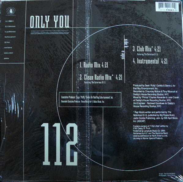 112 Featuring Notorious B.I.G. : Only You (12", Single)