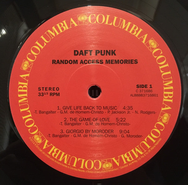 Daft Punk : Random Access Memories (2xLP, Album, 180)