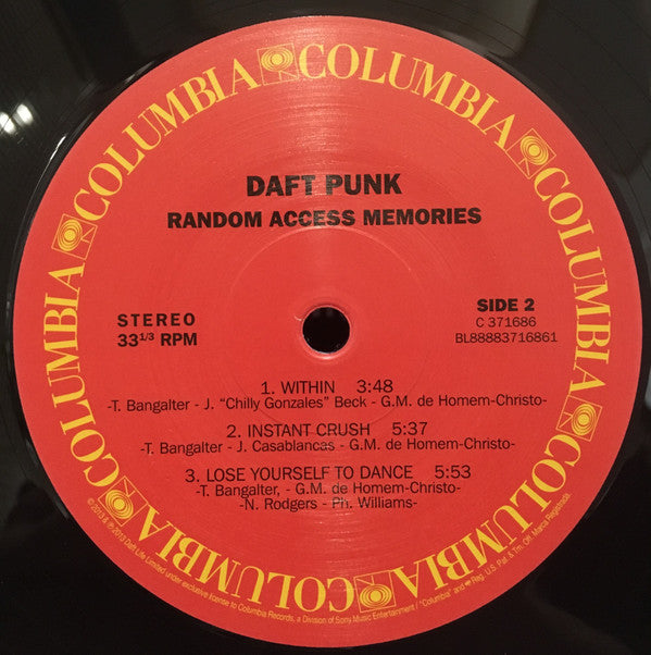 Daft Punk : Random Access Memories (2xLP, Album, 180)